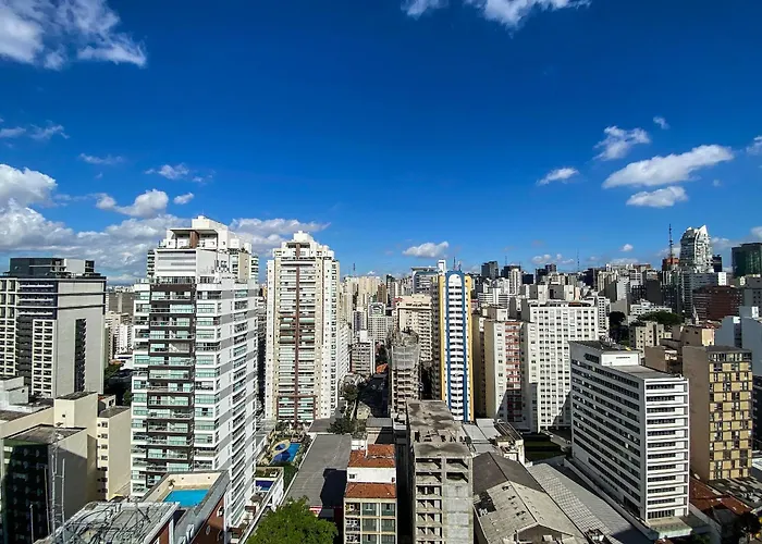 Piscina No Terraco, Sala E Quarto Na Bela Cintra Proximo A Paulista